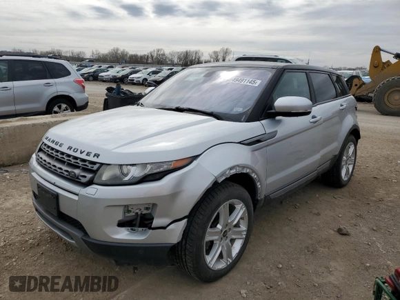 2013 Land Rover Range Rover Evoque Pure Plus with VIN SALVP2BG9DH842455, listed as a Copart auction lot 49491145 with 182,807 mi miles and Salvage Title. Bid and sale history available at carsss.com. Image 1.