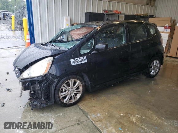 2010 Honda Fit Sport with VIN JHMGE8H48AS019874, listed as a Copart auction lot 58463765 with Not provided miles and Salvage title. Bid and sale history available at DreamBid. Image 1.