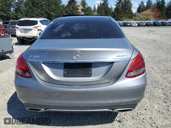 2015 Mercedes-Benz C 300 Luxury with VIN 55SWF4KB1FU022614, listed as a Copart auction lot 54110335 with 113,522 mi miles and Clean Title. Bid and sale history available at carsss.com. Image 6.