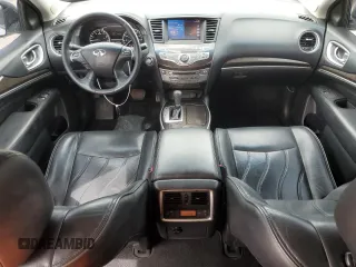 2015 Infiniti QX60 with VIN 5N1AL0MM5FC550158, listed as a Copart auction lot 50143745 with 142,543 mi miles and Salvage title. Bid and sale history available at DreamBid. Image 8.