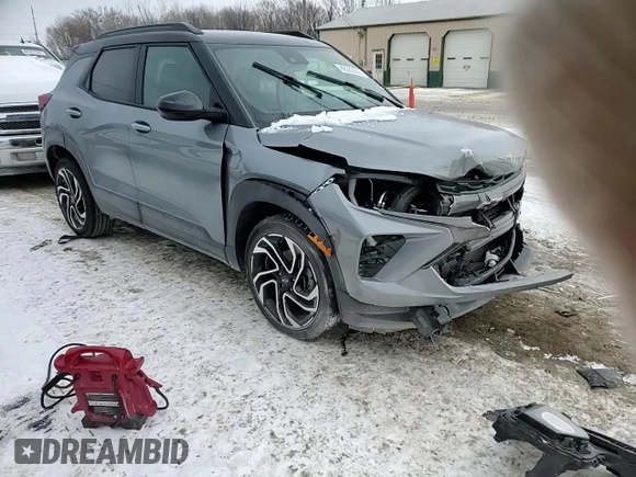2025 Chevrolet TrailBlazer RS with VIN KL79MTSL9SB035855, listed as a Copart auction lot 88289855 with 3,389 mi miles and Salvage Title. Bid and sale history available at carsss.com. Image 11.