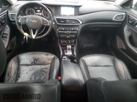 2017 Infiniti QX30 Luxury with VIN SJKCH5CR9HA032560, listed as a Copart auction lot 47092605 with 63,053 mi miles and Salvage title. Bid and sale history available at DreamBid. Image 8.