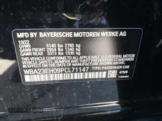2023 BMW 7 Series 740i с VIN WBA23EH09PCL71147, выставлен на аукционе IAAI как лот 41906244 с пробегом 51 981 миль миль и . История ставок и продаж доступна на DreamBid. Изображение 9.