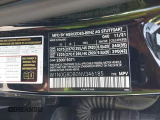 2022 Mercedes-Benz GLC 300 с VIN W1N0G8DB0NV346185, выставлен на аукционе IAAI как лот 42165180 с пробегом 21 782 миль миль и . История ставок и продаж доступна на DreamBid. Изображение 9.