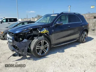 2020 Mercedes-Benz GLE 350 with VIN 4JGFB4JB9LA201644, listed as a Copart auction lot 56509585 with 27,204 mi miles and Salvage title. Bid and sale history available at DreamBid. Image 1.