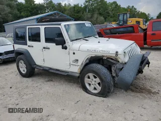 2008 Jeep Wrangler Unlimited Rubicon with VIN 1J8GA69198L547152, listed as a Copart auction lot 61539585 with 158,949 mi miles and Salvage title. Bid and sale history available at DreamBid. Image 4.