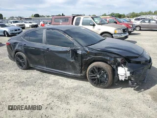 2025 Toyota Camry LE with VIN 4T1DAACK2SU088820, listed as a Copart auction lot 52453465 with 989 mi miles and Salvage Title. Bid and sale history available at carsss.com. Image 4.