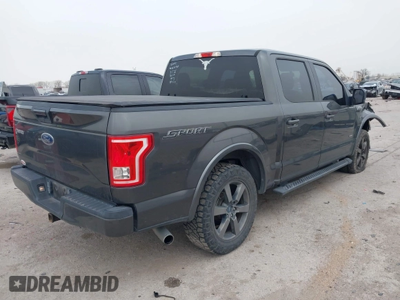 2015 Ford F-150 XL with VIN 1FTEW1CG6FFD03017, listed as a IAAI auction lot 41748415 with 132,241 mi miles. Bid and sale history available at carsss.com. Image 4.