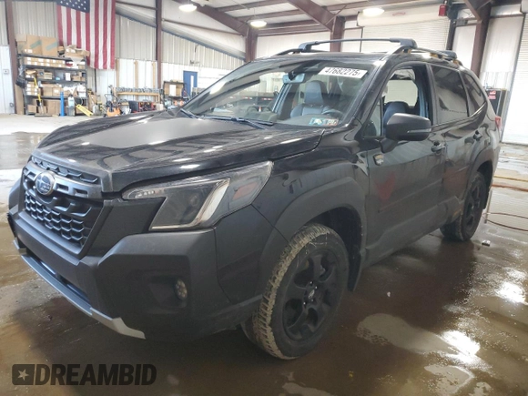 2024 Subaru Forester Wilderness with VIN JF2SKAJC0RH442455, listed as a Copart auction lot 47682275 with 22,062 mi miles and Salvage Title. Bid and sale history available at carsss.com. Image 1.