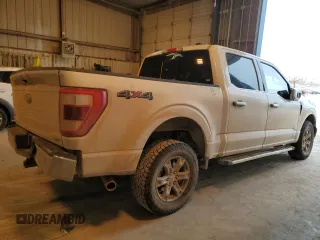 2023 Ford F-150 XL with VIN 1FTEW1EP9PKF30448, listed as a Copart auction lot 44370485 with 35,624 mi miles and Salvage Title. Bid and sale history available at carsss.com. Image 3.