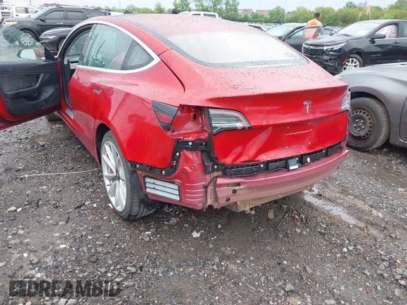 2018 Tesla Model 3 Long Range Battery with VIN 5YJ3E1EA6JF052659, listed as a IAAI auction lot 42093903 with 49,255 mi miles and . Bid and sale history available at DreamBid. Image 6.