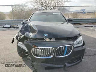 2015 BMW 7 Series 750Li with VIN WBAYE8C59FD781898, listed as a Copart auction lot 48712885 with 0 mi miles and Salvage Title. Bid and sale history available at carsss.com. Image 5.