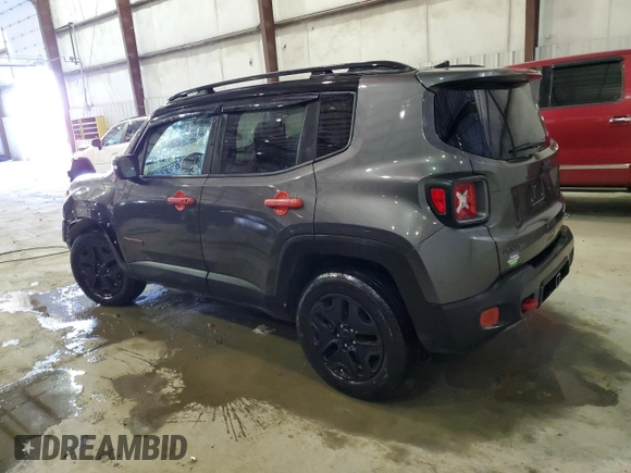 2018 Jeep Renegade Trailhawk with VIN ZACCJBCB4JPH49396, listed as a Copart auction lot 42353385 with 86,792 mi miles and Salvage Title. Bid and sale history available at carsss.com. Image 2.