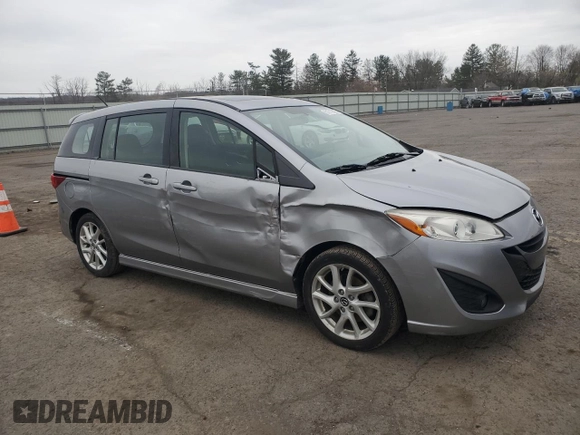 2013 Mazda 5 Touring with VIN JM1CW2CL0D0161435, listed as a Copart auction lot 51712825 with 104,090 mi miles and Salvage Title. Bid and sale history available at carsss.com. Image 4.