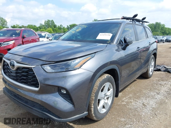 2023 Toyota Highlander L with VIN 5TDKDRAH8PS019733, listed as a IAAI auction lot 42459336 with 11,278 mi miles and . Bid and sale history available at DreamBid. Image 18.