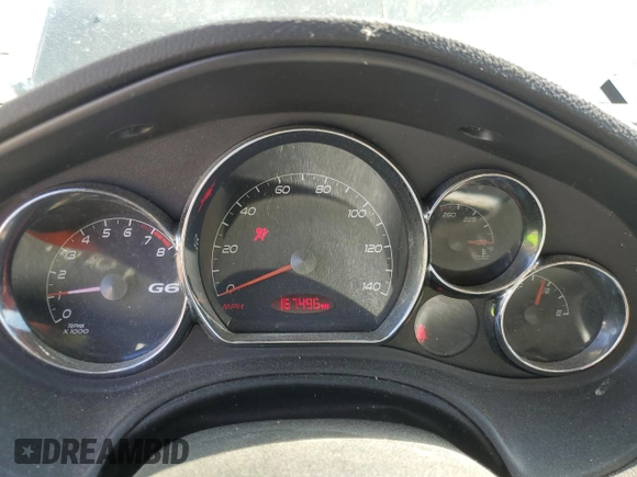 2007 Pontiac G6 1SV Value Leader with VIN 1G2ZF58B074213188, listed as a Copart auction lot 48982115 with 167,496 mi miles and Salvage Title. Bid and sale history available at carsss.com. Image 9.