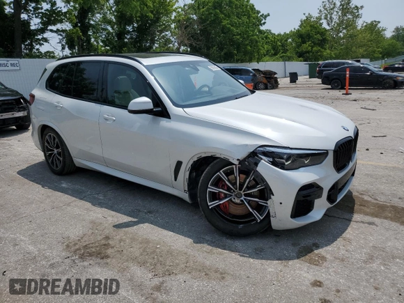 2022 BMW X5 xDrive40i with VIN 5UXCR6C06N9K96399, listed as a Copart auction lot 59893805 with 41,906 mi miles and Salvage title. Bid and sale history available at DreamBid. Image 4.
