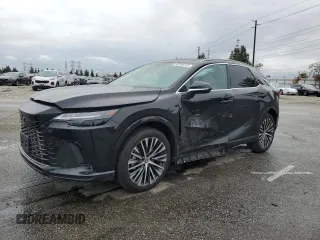 2023 Lexus RX with VIN 2T2BBMCAXPC015258, listed as a Copart auction lot 48760745 with 22,839 mi miles and Salvage Title. Bid and sale history available at carsss.com. Image 1.