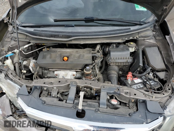 2012 Honda Civic EX with VIN 19XFB2F80CE053287, listed as a Copart auction lot 53332085 with 137,445 mi miles and Salvage Title. Bid and sale history available at DreamBid. Image 11.
