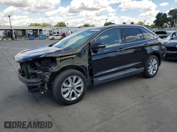 2019 Ford Edge Titanium z VIN 2FMPK3K93KBB54561, wystawiony jako Copart lot #56746065 z przebiegiem 101 792 mil mil oraz Szkoda całkowita • Salvage title. Historia ofert i sprzedaży dostępna na DreamBid. Obrazek 1.