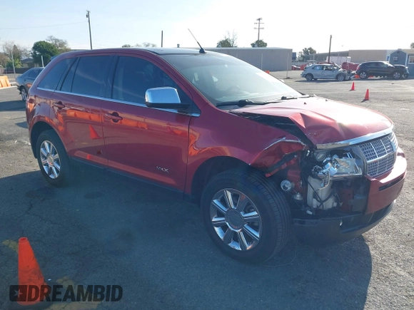 2007 Lincoln MKX with VIN 2LMDU68C57BJ22143, listed as a IAAI auction lot 41725486 with 112,149 mi miles. Bid and sale history available at carsss.com. Image 1.