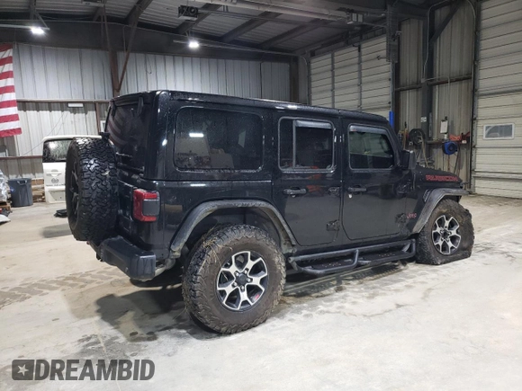 2021 Jeep Wrangler Unlimited Rubicon z VIN 1C4HJXFG7MW651772, wystawiony jako Copart lot #51651685 z przebiegiem 59 351 mil mil oraz Szkoda całkowita • Salvage title. Historia ofert i sprzedaży dostępna na DreamBid. Obrazek 3.