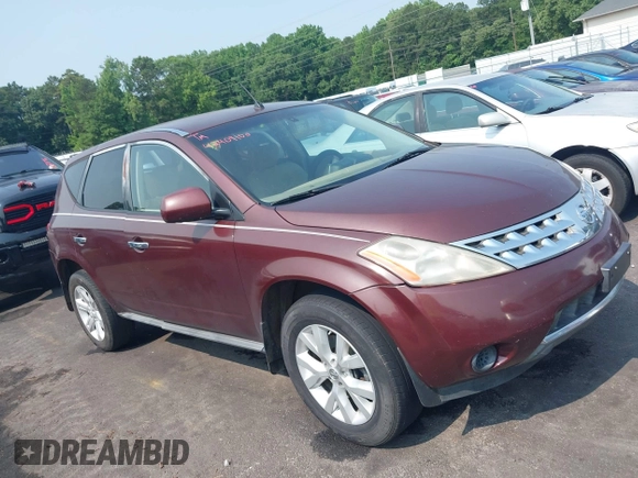 2007 Nissan Murano S с VIN JN8AZ08T67W500197, выставлен на аукционе IAAI как лот 42409100 с пробегом 181 021 миль миль и . История ставок и продаж доступна на DreamBid. Изображение 1.