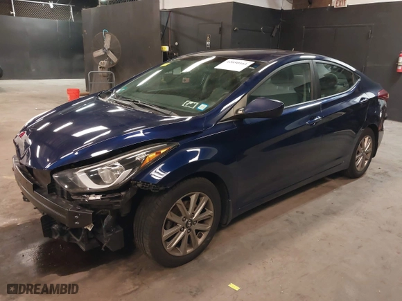 2014 Hyundai Elantra SE with VIN 5NPDH4AE4EH477343, listed as a IAAI auction lot 42050161 with 127,686 mi miles. Bid and sale history available at carsss.com. Image 17.