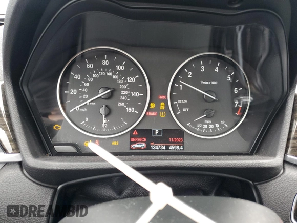 2016 BMW X1 xDrive28i with VIN WBXHT3C32G5E47921, listed as a Copart auction lot 51738135 with 134,734 mi miles and Salvage Title. Bid and sale history available at carsss.com. Image 9.