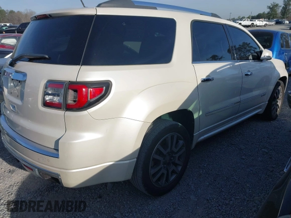 2013 GMC Acadia Denali z VIN 1GKKRTKD2DJ165522, wystawiony jako IAAI lot #41828007 z przebiegiem 182 722 mil mil oraz . Historia ofert i sprzedaży dostępna na DreamBid. Obrazek 4.