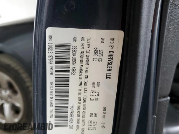2008 Dodge Charger z VIN 2B3KA43R98H149832, wystawiony jako Copart lot #50535435 z przebiegiem 123 654 mil mil oraz Szkoda całkowita • Salvage title. Historia ofert i sprzedaży dostępna na DreamBid. Obrazek 12.
