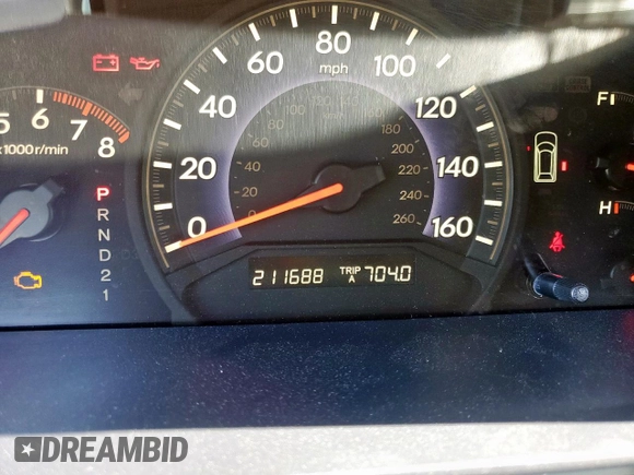 2007 Honda Odyssey EX with VIN 5FNRL38437B068697, listed as a Copart auction lot 60875505 with 211,688 mi miles and Salvage title. Bid and sale history available at DreamBid. Image 9.