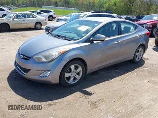2012 Hyundai Elantra Limited with VIN KMHDH4AE1CU409385, listed as a IAAI auction lot 41985078 with 108,561 mi miles. Bid and sale history available at carsss.com. Image 2.