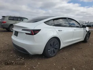 2025 Tesla Model 3 Long Range z VIN 5YJ3E1EA0SF903551, wystawiony jako Copart lot #49811045 z przebiegiem Nie podano mil oraz Szkoda całkowita • Salvage title. Historia ofert i sprzedaży dostępna na DreamBid. Obrazek 3.