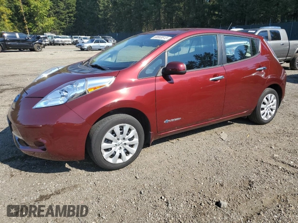 2016 Nissan LEAF S with VIN 1N4BZ0CP5GC313180, listed as a Copart auction lot 68863813 with 31,583 mi miles. Bid and sale history available at carsss.com. Image 1.