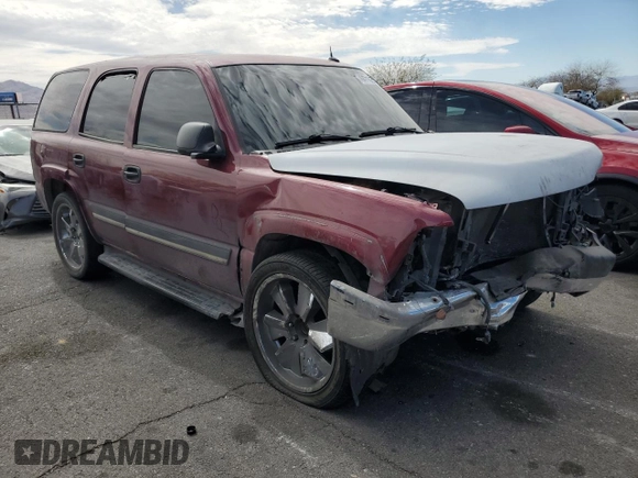 2005 Chevrolet Tahoe LS with VIN 1GNEC13V35R170096, listed as a Copart auction lot 49471625 with Not provided miles and Salvage title. Bid and sale history available at DreamBid. Image 4.