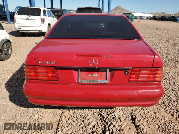 1998 Mercedes-Benz SL-Class with VIN WDBFA67F0WF157813, listed as a Copart auction lot 78424584 with 122,352 mi miles and Clean Title. Bid and sale history available at carsss.com. Image 6.