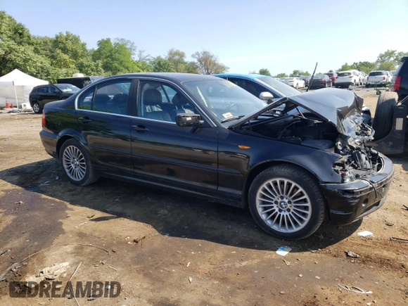 2003 BMW 3 Series 330xi with VIN WBAEW53413PG21999, listed as a Copart auction lot 60724374 with 137,242 mi miles and Salvage Title. Bid and sale history available at carsss.com. Image 4.