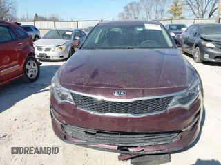 2018 Kia Optima LX with VIN 5XXGT4L32JG228231, listed as a IAAI auction lot 41754709 with 96,593 mi miles. Bid and sale history available at carsss.com. Image 12.