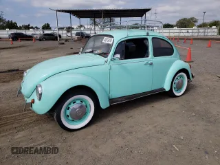 1971 Volkswagen Beetle with VIN 1112947468, listed as a Copart auction lot 46689684 with 33,508 mi miles and Clean Title. Bid and sale history available at DreamBid. Image 1.