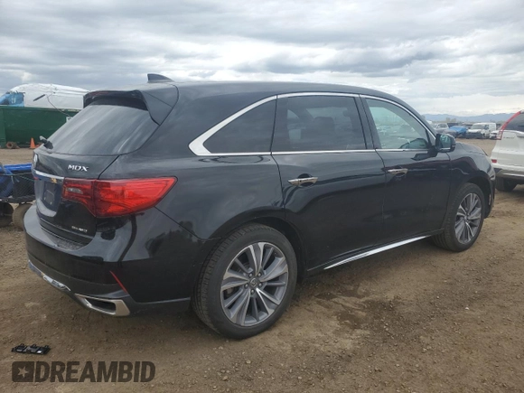 2018 Acura MDX Technology with VIN 5J8YD4H51JL001576, listed as a Copart auction lot 57646995 with 98,295 mi miles and Salvage title. Bid and sale history available at DreamBid. Image 3.