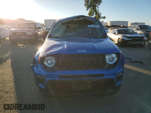 2020 Jeep Renegade Sport with VIN ZACNJAAB8LPL81164, listed as a Copart auction lot 79776084 with 66,708 mi miles and Salvage Title. Bid and sale history available at carsss.com. Image 5.