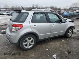 2008 Suzuki SX4 with VIN JS2YB417885102120, listed as a Copart auction lot 44444025 with 0 mi miles and Salvage Title. Bid and sale history available at carsss.com. Image 3.