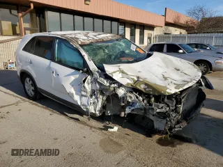 2013 Kia Sorento LX with VIN 5XYKTCA65DG421121, listed as a Copart auction lot 49928225 with 0 mi miles and Salvage Title. Bid and sale history available at carsss.com. Image 4.