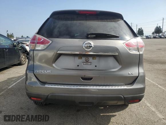 2015 Nissan Rogue SV with VIN KNMAT2MT4FP562897, listed as a Copart auction lot 54521565 with 38,682 mi miles and Salvage Title. Bid and sale history available at carsss.com. Image 6.