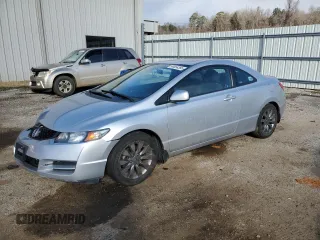2009 Honda Civic Cpe EX with VIN 2HGFG128X9H529075, listed as a Copart auction lot 46658385 with 77,478 mi miles and Salvage Title. Bid and sale history available at carsss.com. Image 1.