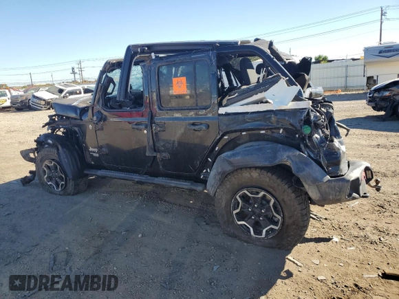 2020 Jeep Wrangler Unlimited Sport with VIN 1C4HJXDM8LW248682, listed as a Copart auction lot 72225934 with Not provided miles and Salvage title. Bid and sale history available at DreamBid. Image 2.