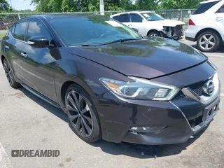 2016 Nissan Maxima SL with VIN 1N4AA6AP5GC393122, listed as a IAAI auction lot 42523884 with 116,659 mi miles and . Bid and sale history available at DreamBid. Image 1.