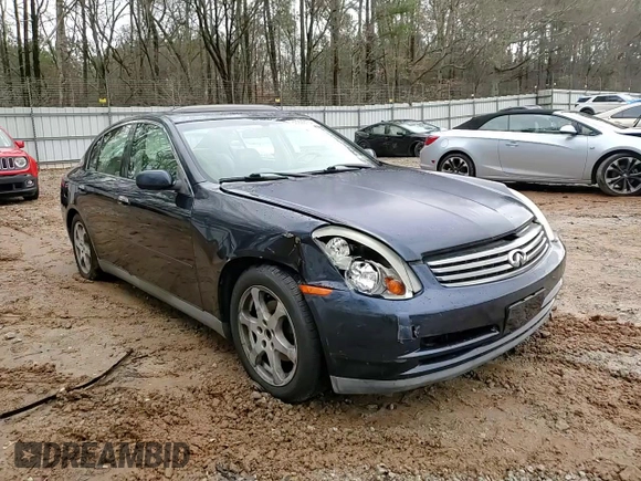 2003 Infiniti G35 with VIN JNKCV51EX3M001965, listed as a Copart auction lot 86999134 with 63,131 mi miles and Salvage Title. Bid and sale history available at DreamBid. Image 10.