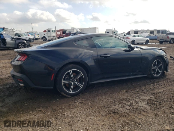 2024 Ford Mustang EcoBoost with VIN 1FA6P8TH3R5107216, listed as a Copart auction lot 43334045 with 31,659 mi miles and Salvage Title. Bid and sale history available at DreamBid. Image 3.